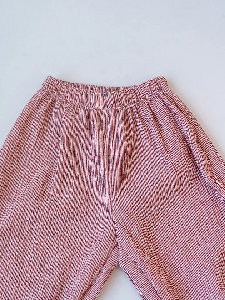 Pom - Korean Children Fashion - #Kfashion4kids - Stripe Jogger Pants - 7