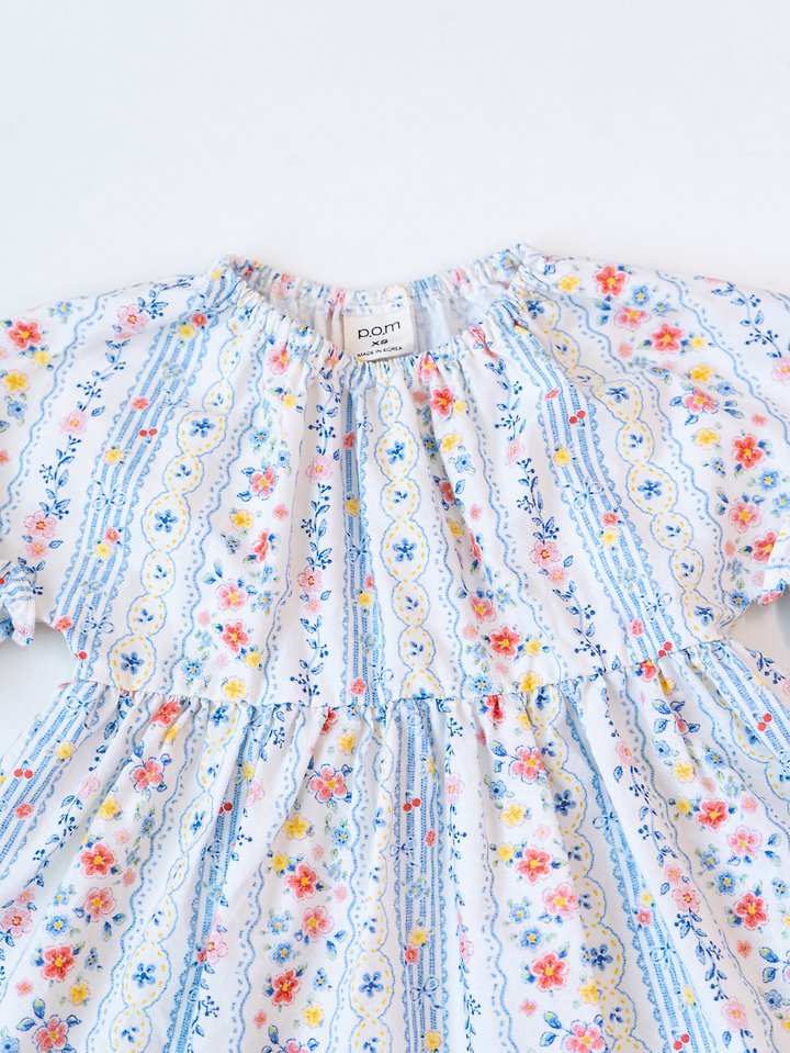 Pom - Korean Children Fashion - #childrensboutique - Frill Sleeve One-piece - 2