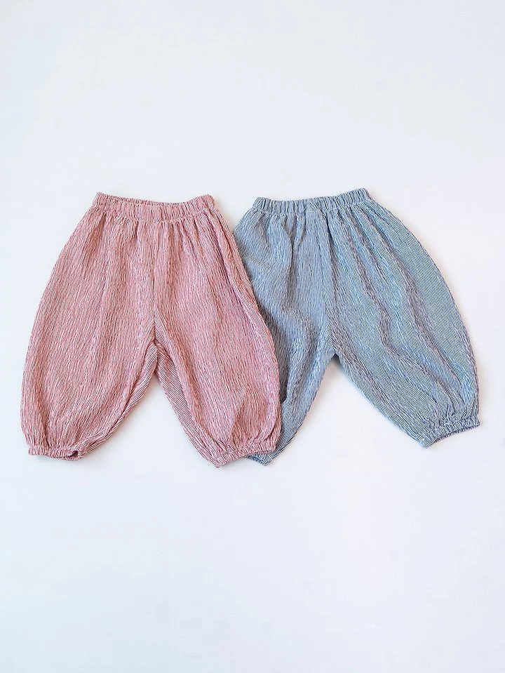 Pom - Korean Children Fashion - #designkidswear - Stripe Jogger Pants