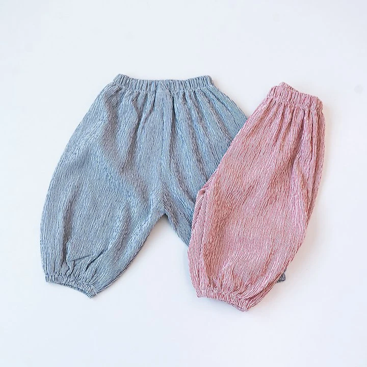 Pom - Korean Children Fashion - #fashionkids - Stripe Jogger Pants - 3