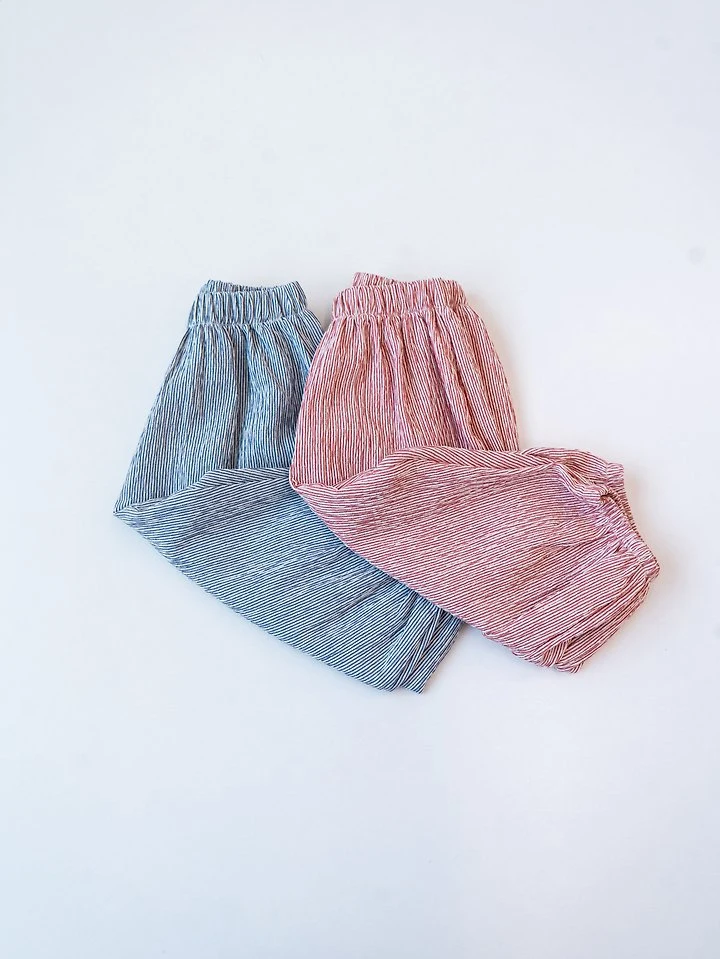 Pom - Korean Children Fashion - #fashionkids - Stripe Jogger Pants - 4