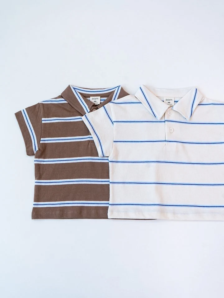 Pom - Korean Children Fashion - #kidsstore - Multi Collar Tee - 2
