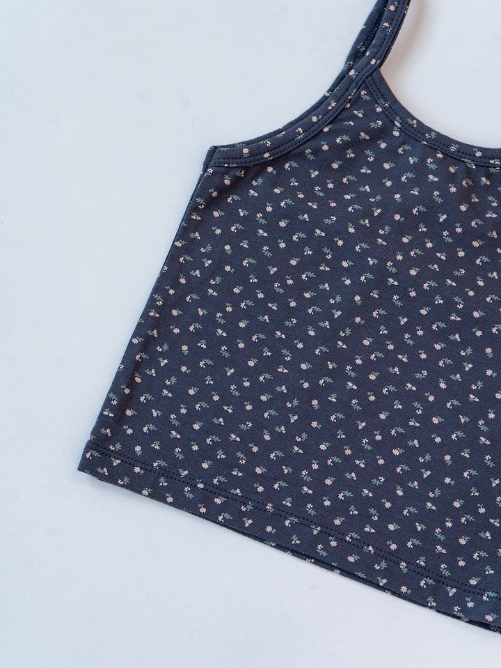 Pom - Korean Children Fashion - #littlefashionista - Flower Strap Sleeveless Top - 7
