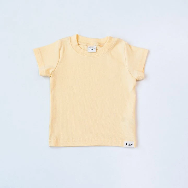 Pom - Korean Children Fashion - #minifashionista - Ribbed Short Sleeve Tee - 5