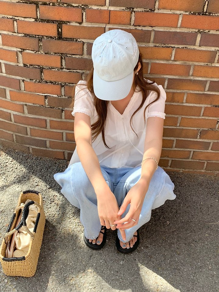 Pomelo - Korean Women Fashion - #momslook - Lia Frill Blouse - 5