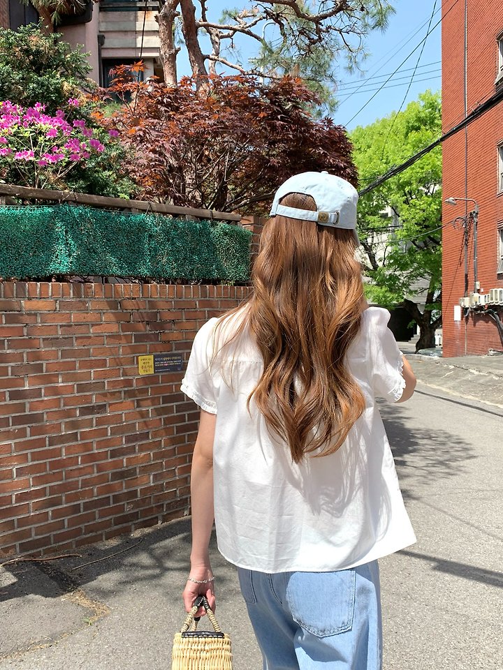 Pomelo - Korean Women Fashion - #momslook - Lia Frill Blouse - 9
