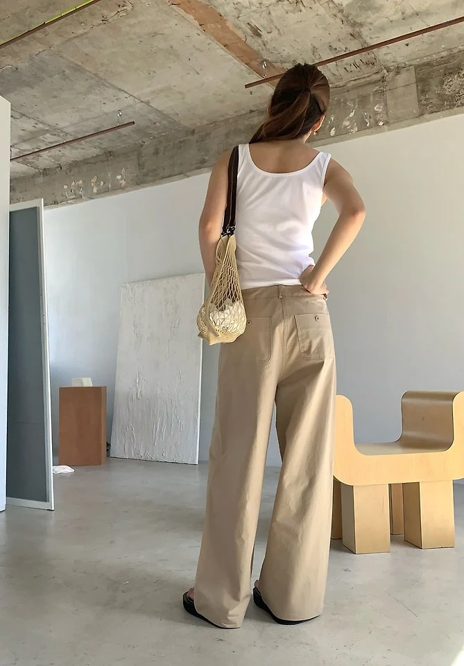 Pomelo - Korean Women Fashion - #momslook - Drawstring Pants - 6