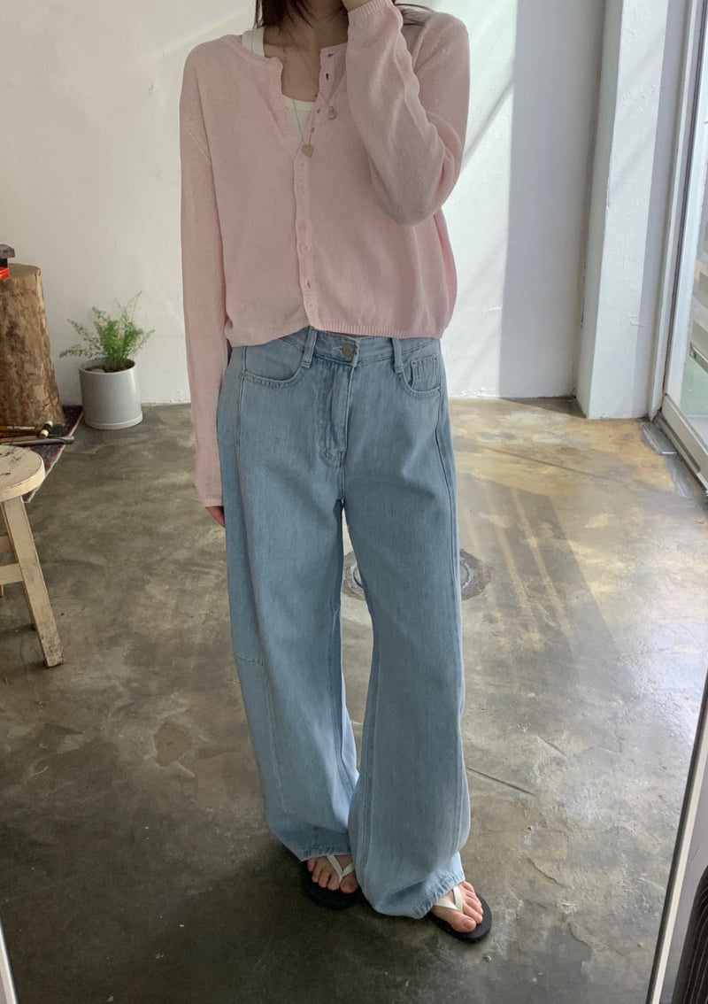 Pomelo - Korean Women Fashion - #momslook - Tencel Denim Pants - 12