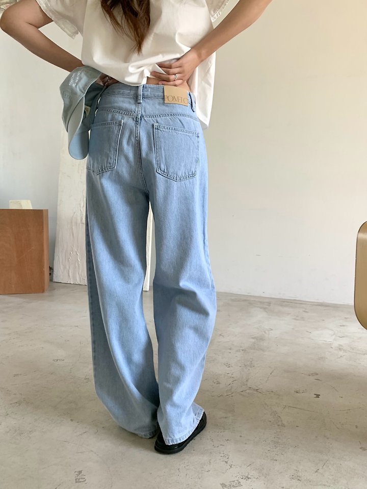 Pomelo - Korean Women Fashion - #momslook - Tencel Denim Pants - 8