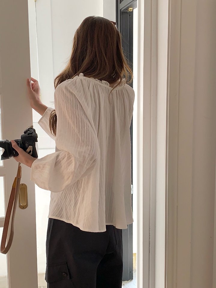 Pomelo - Korean Women Fashion - #momslook - Luen Lace Blouse - 10