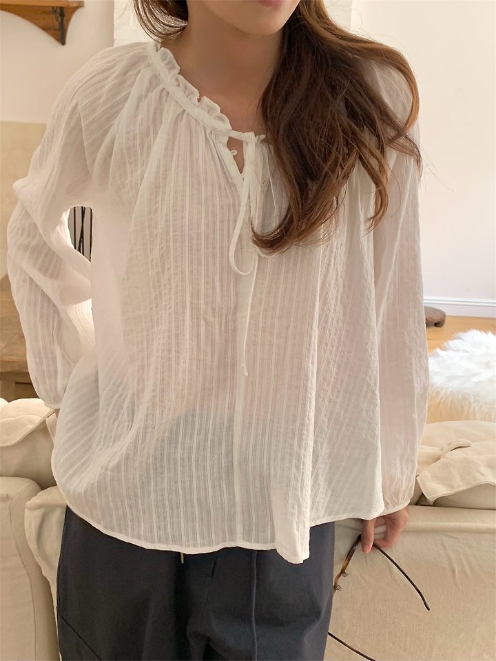 Pomelo - Korean Women Fashion - #momslook - Luen Lace Blouse - 7