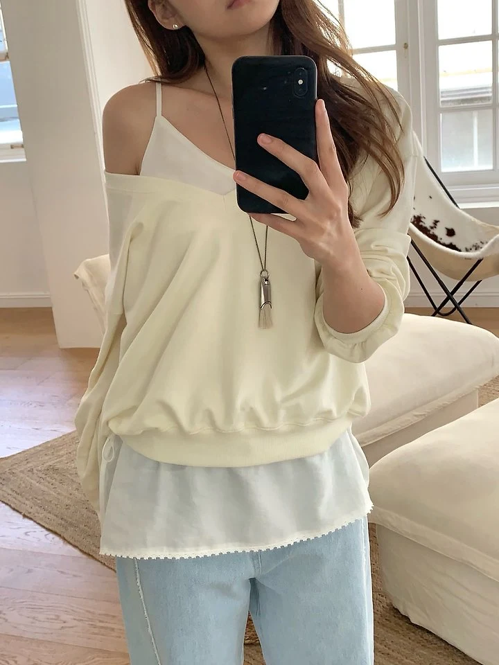 Pomelo - Korean Women Fashion - #momslook - Bay String Bustier - 2
