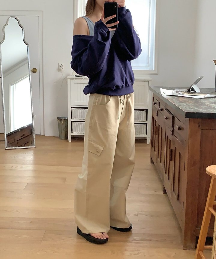 Pomelo - Korean Women Fashion - #momslook - Moel Cargo Pants - 3