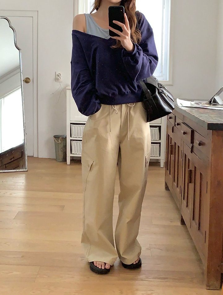 Pomelo - Korean Women Fashion - #momslook - Moel Cargo Pants - 5