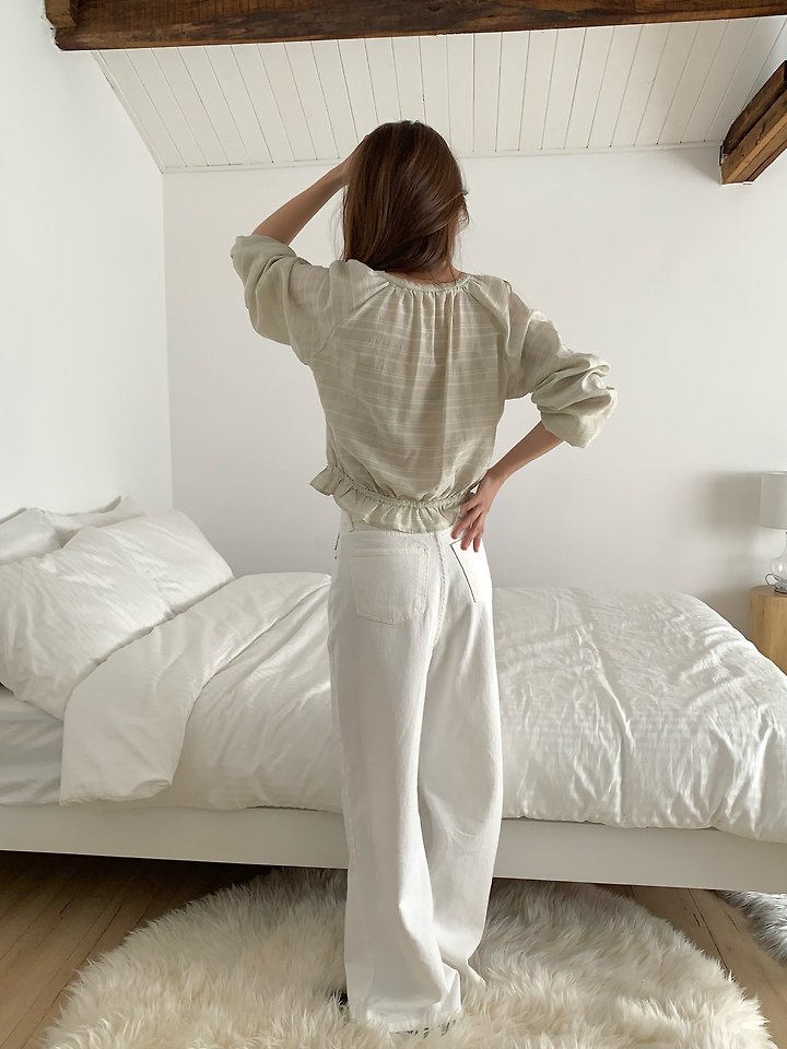 Pomelo - Korean Women Fashion - #momslook - Easy Denim Pants - 6
