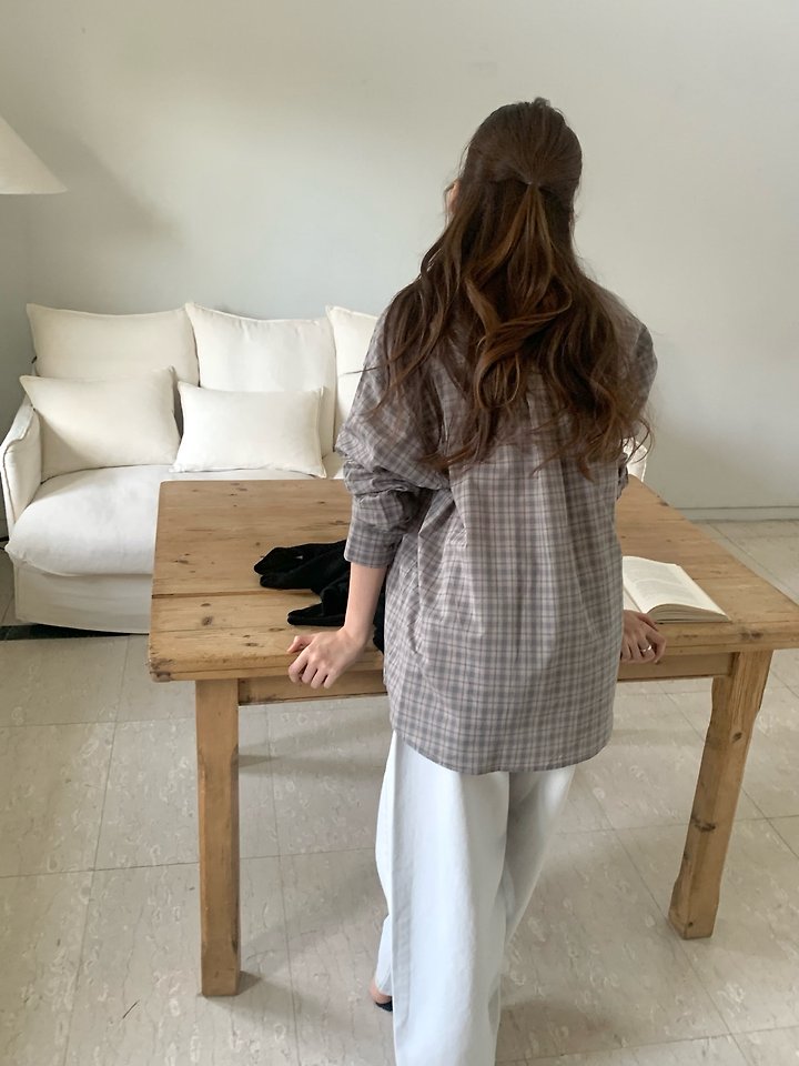 Pomelo - Korean Women Fashion - #pursuepretty - Soho Check Shirt - 9