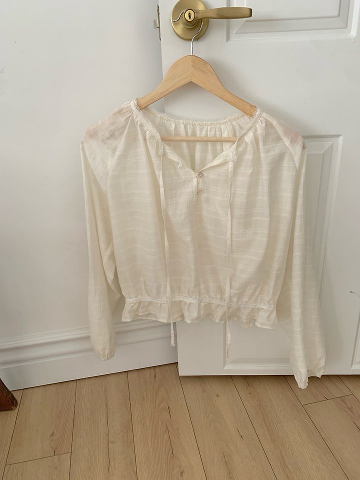 Pomelo - Korean Women Fashion - #vintageinspired - Haze Check Blouse - 9