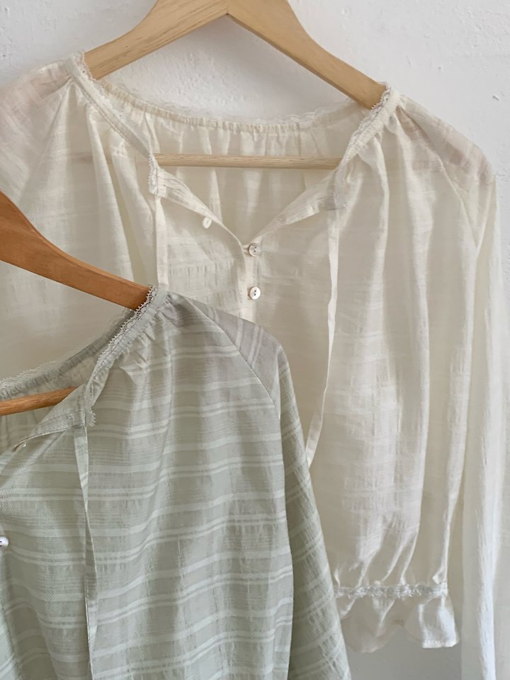 Pomelo - Korean Women Fashion - #vintagekidsstyle - Haze Check Blouse - 10