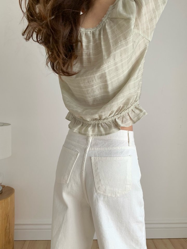 Pomelo - Korean Women Fashion - #vintagekidsstyle - Easy Denim Pants - 9