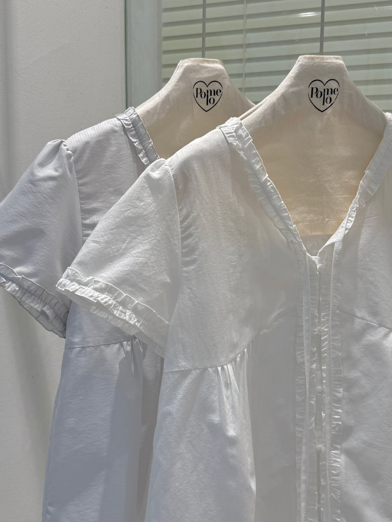 Pomelo - Korean Women Fashion - #womensfashion - Lia Frill Blouse - 12