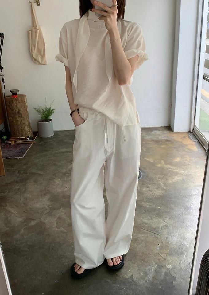 Pomelo - Korean Women Fashion - #womensfashion - Melo Tie Blouse - 6