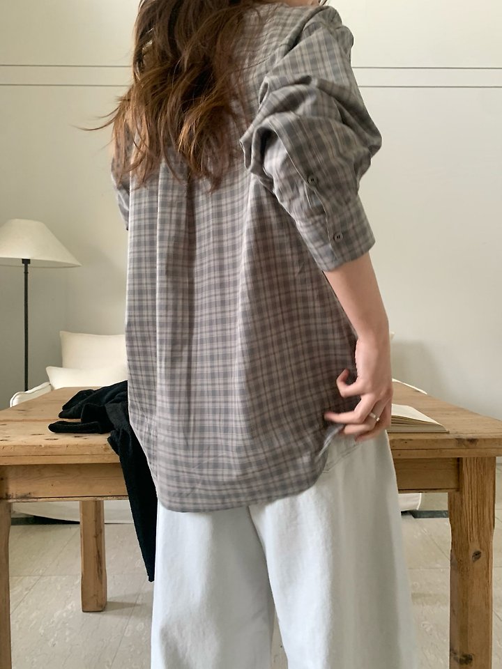 Pomelo - Korean Women Fashion - #womensfashion - Soho Check Shirt - 6