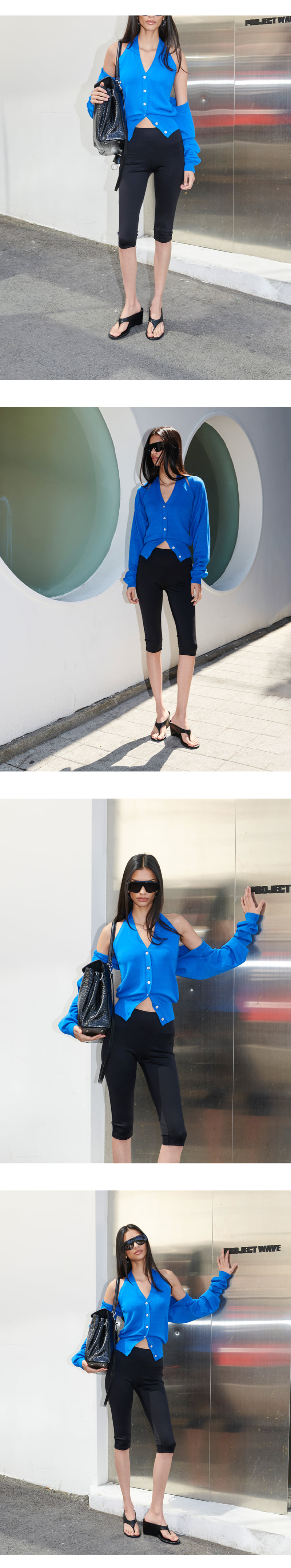 Project Wave - Korean Women Fashion - #momslook - Eviag Halter Cardigan Knit Set - 8