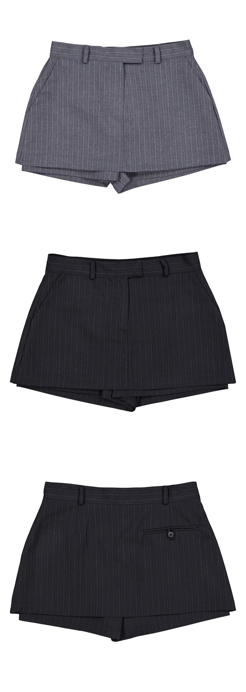 Project Wave - Korean Women Fashion - #momslook - Elfin Stripe Skirt Pant - 5
