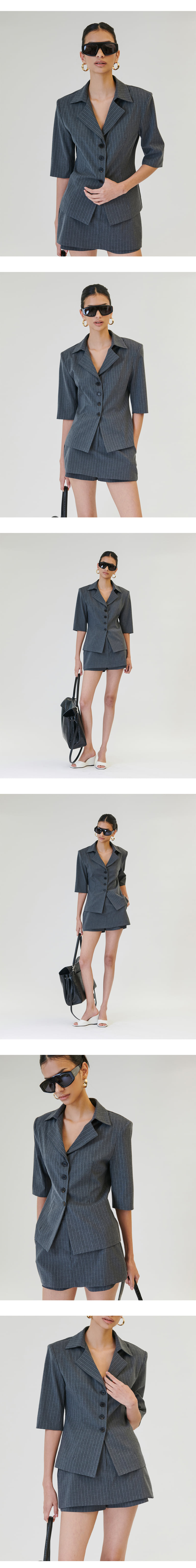 Project Wave - Korean Women Fashion - #momslook - Elfin Stripe Skirt Pant - 7