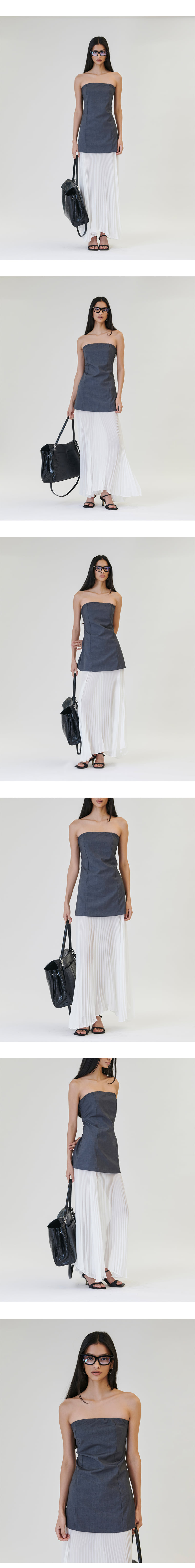 Project Wave - Korean Women Fashion - #momslook - Doubling Pleas One-piece
