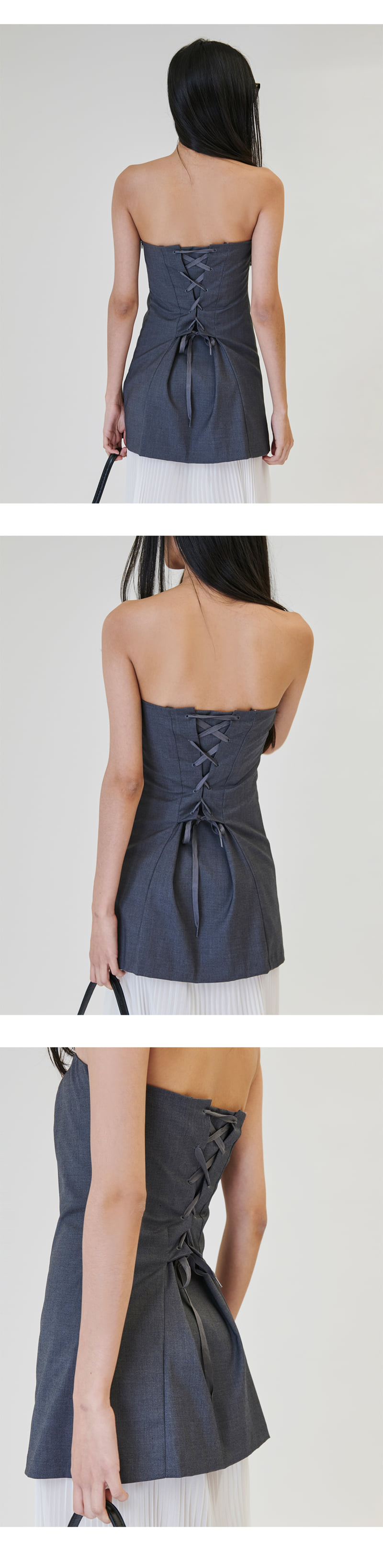 Project Wave - Korean Women Fashion - #momslook - Doubling Pleas One-piece - 3