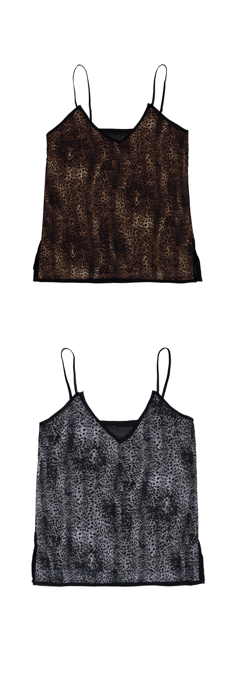 Project Wave - Korean Women Fashion - #momslook - Leopard Chiffon Sleeveless - 5