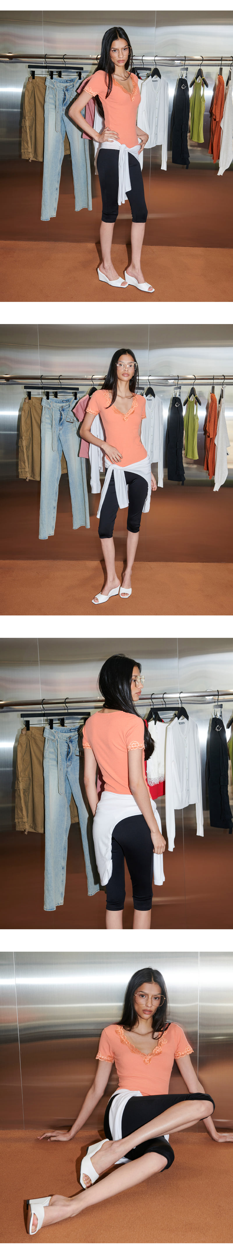 Project Wave - Korean Women Fashion - #momslook - Move Capri Leggings - 3