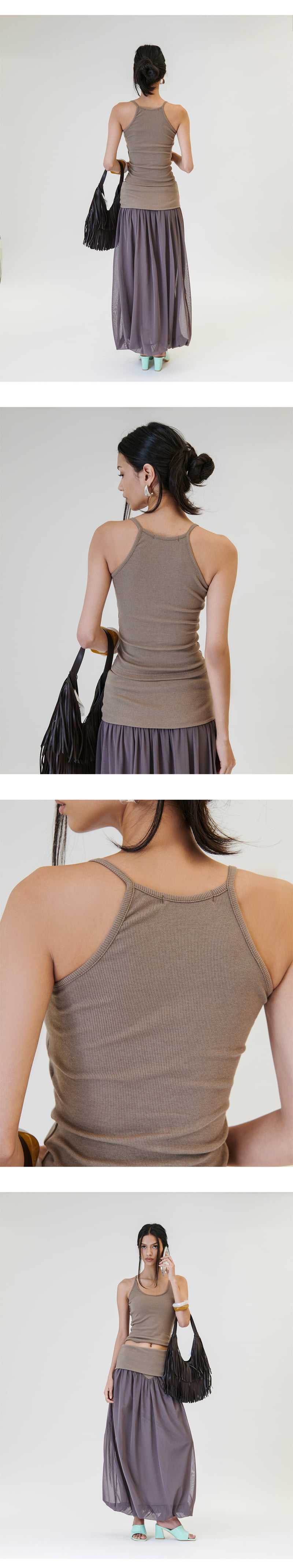Project Wave - Korean Women Fashion - #momslook - Cent Ribbed Cap Top - 6