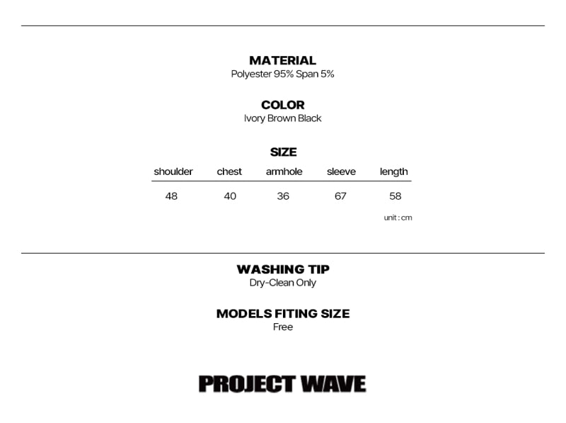 Project Wave - Korean Women Fashion - #momslook - Pleated Round Cardigan - 3