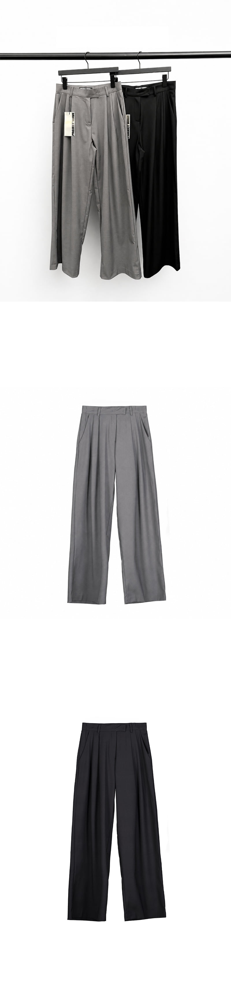 Project Wave - Korean Women Fashion - #momslook - Mare Pintuck Slacks - 5