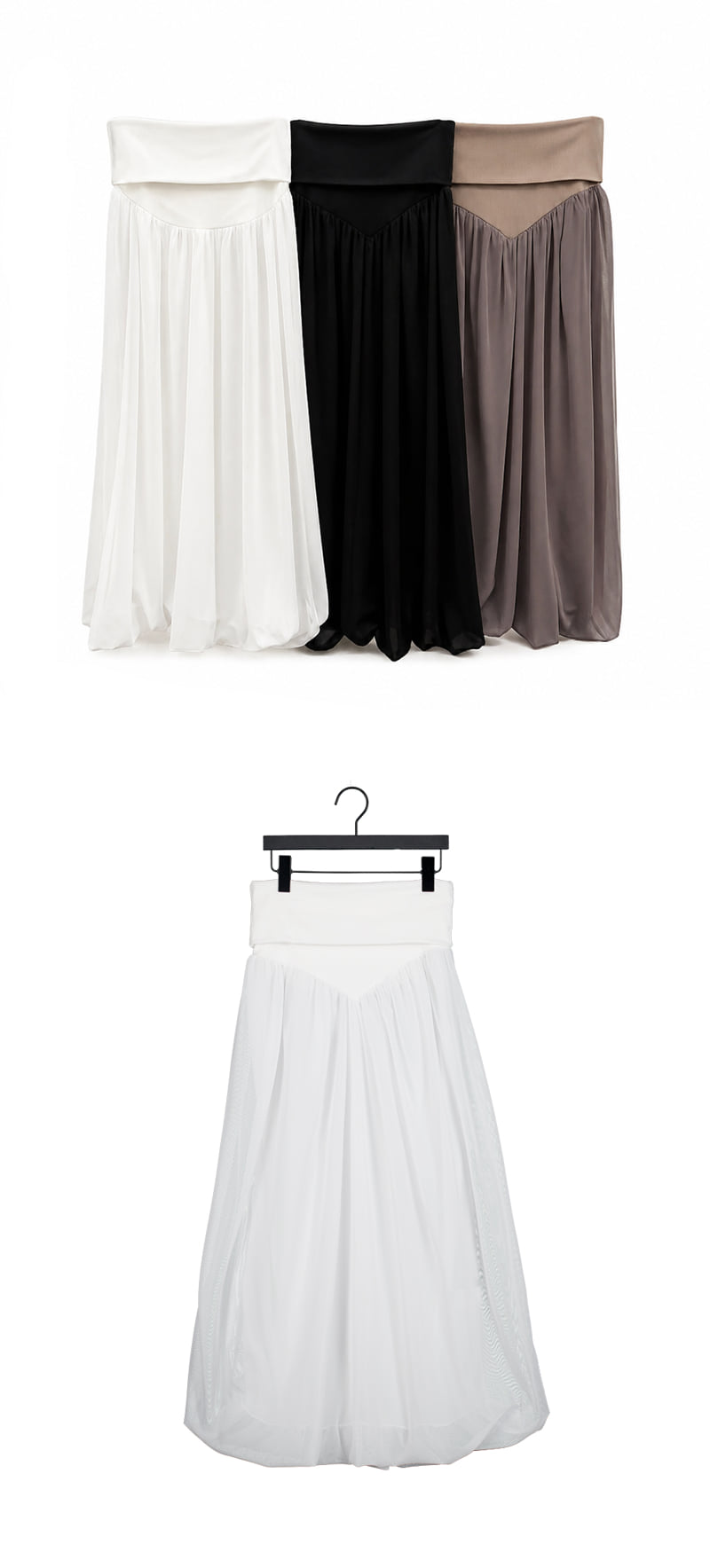 Project Wave - Korean Women Fashion - #momslook - Cent Balloon Long Skirt - 5
