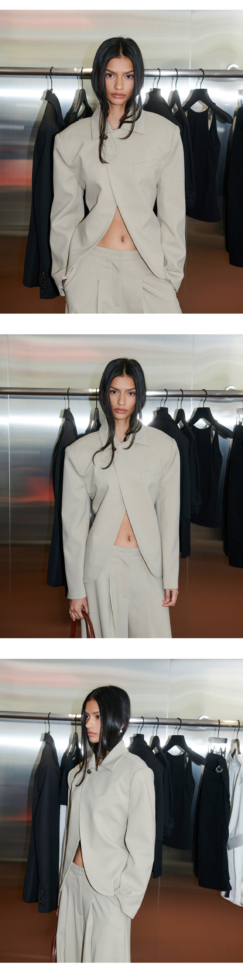 Project Wave - Korean Women Fashion - #momslook - Steel Line Jacket