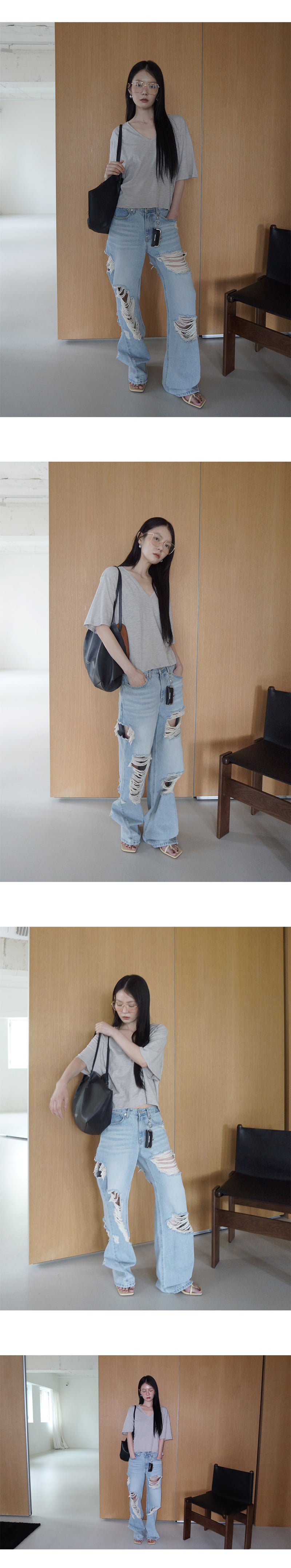 Project Wave - Korean Women Fashion - #momslook - Linen Crop Tee - 2