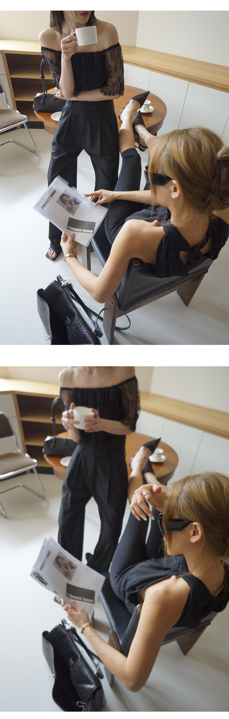 Project Wave - Korean Women Fashion - #momslook - Lay Off Top - 3