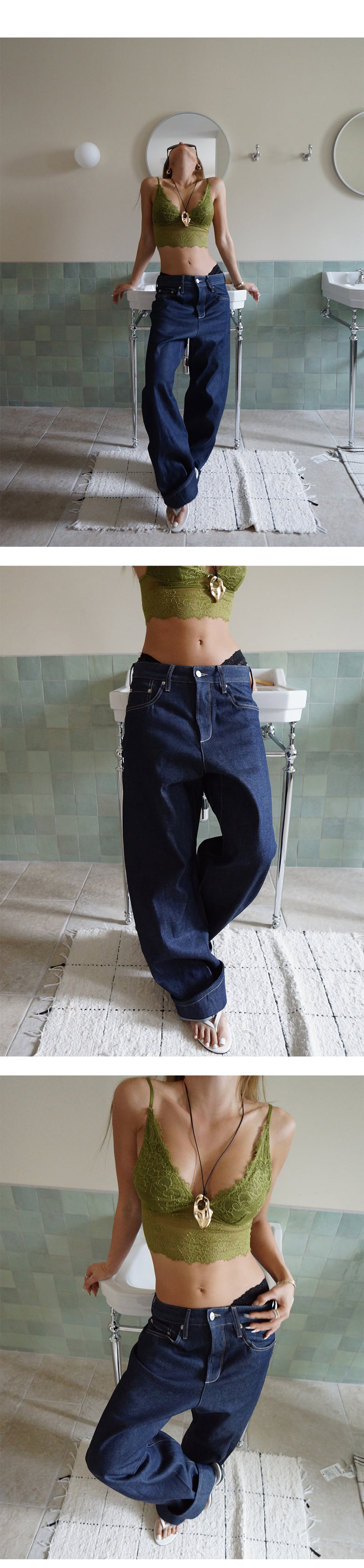 Project Wave - Korean Women Fashion - #momslook - Engine Denim Pants - 6
