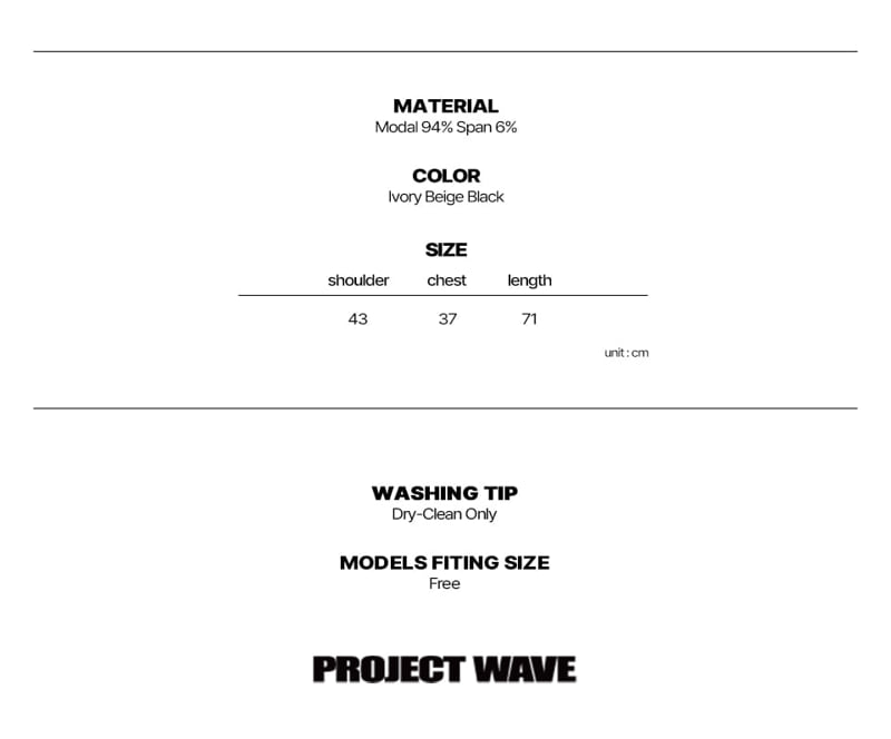 Project Wave - Korean Women Fashion - #momslook - Leaseback Drop Tee - 7