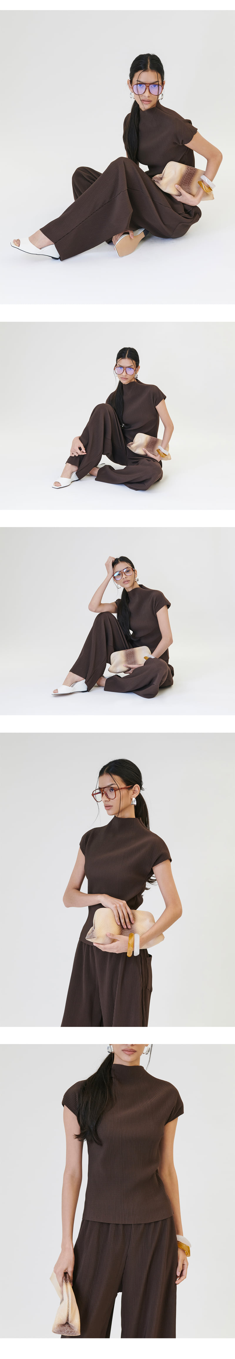 Project Wave - Korean Women Fashion - #pursuepretty - Pleated Sleeveless Top - 3
