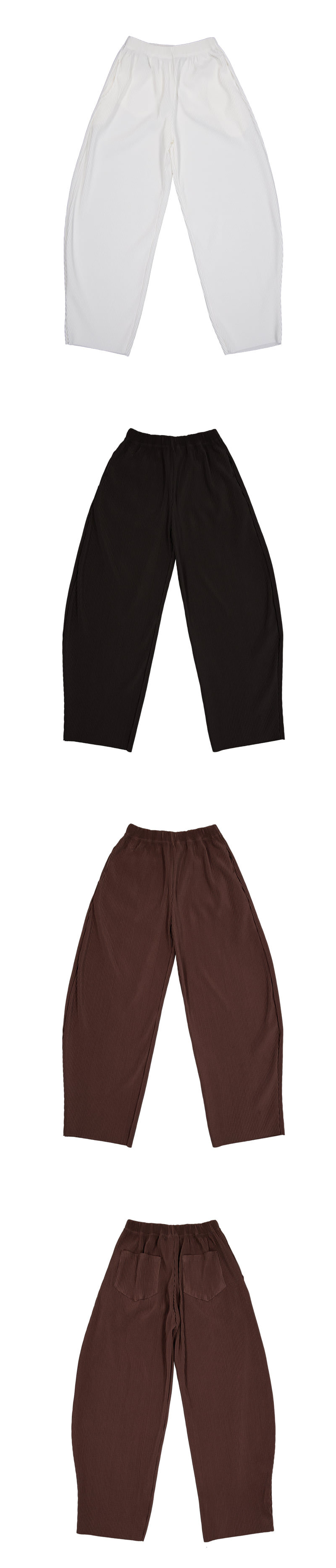 Project Wave - Korean Women Fashion - #restrostyle - Pleated Round Banding Pants - 5