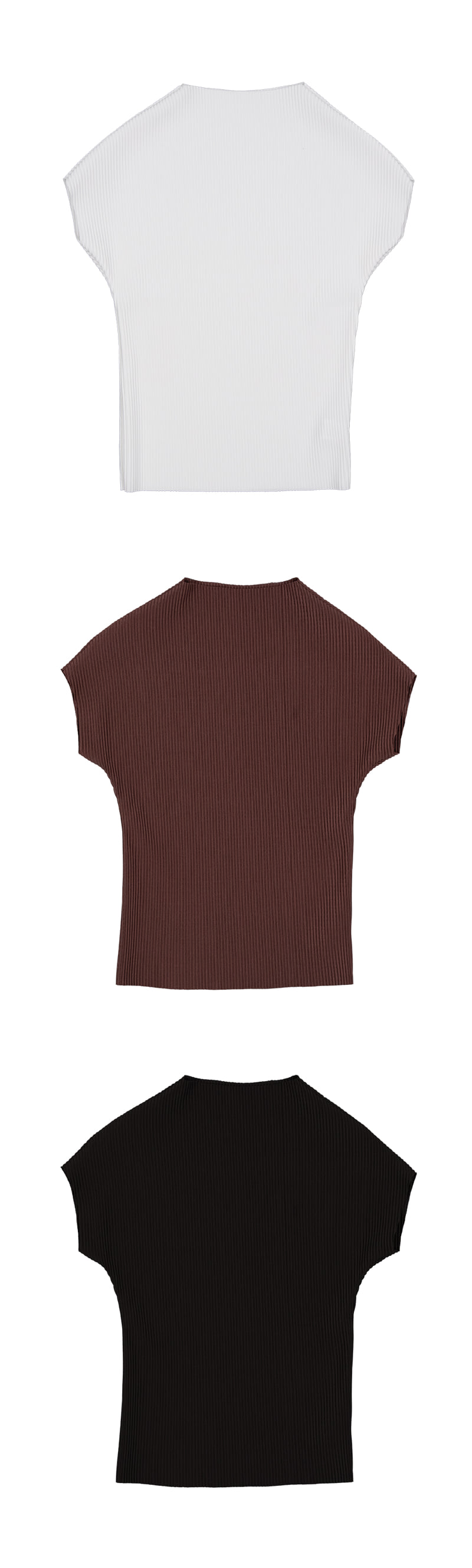 Project Wave - Korean Women Fashion - #romanticstyle - Pleated Sleeveless Top - 5
