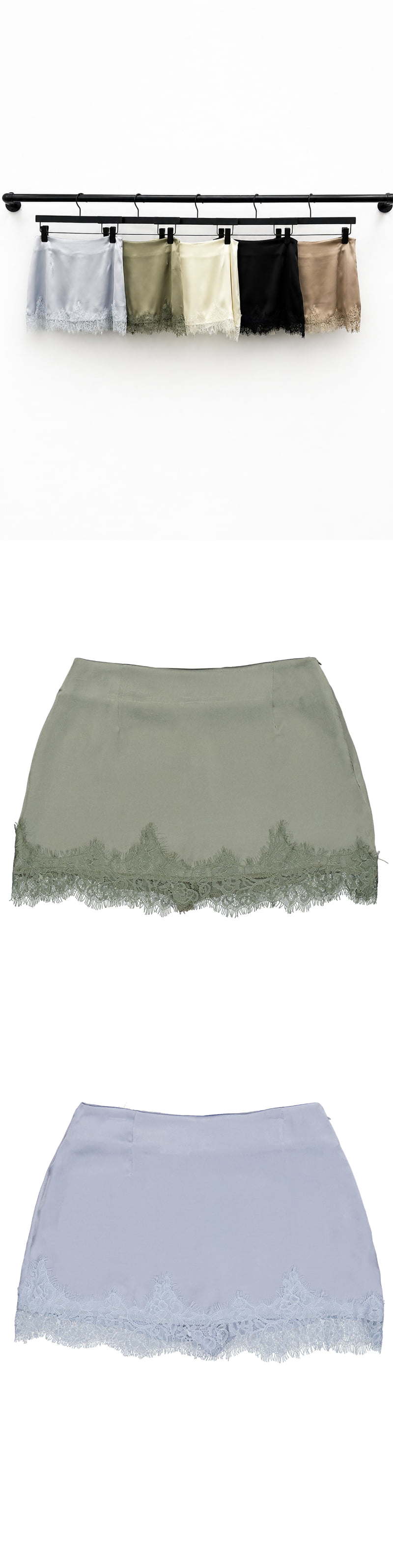 Project Wave - Korean Women Fashion - #romanticstyle - Cilly Satin Skirt Pant - 4