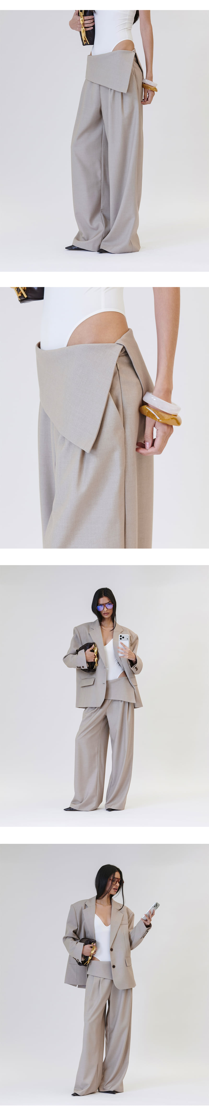Project Wave - Korean Women Fashion - #thelittlethings - Taylor Folding Pintuck Wide Slacks - 7