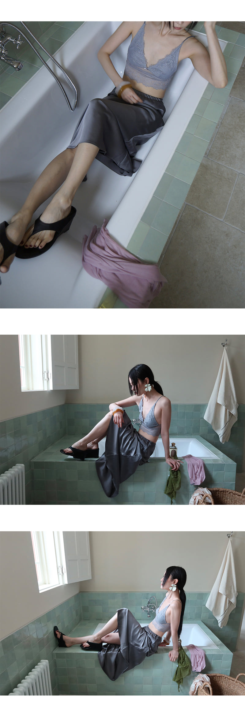 Project Wave - Korean Women Fashion - #thelittlethings - Double Satin Skirt
