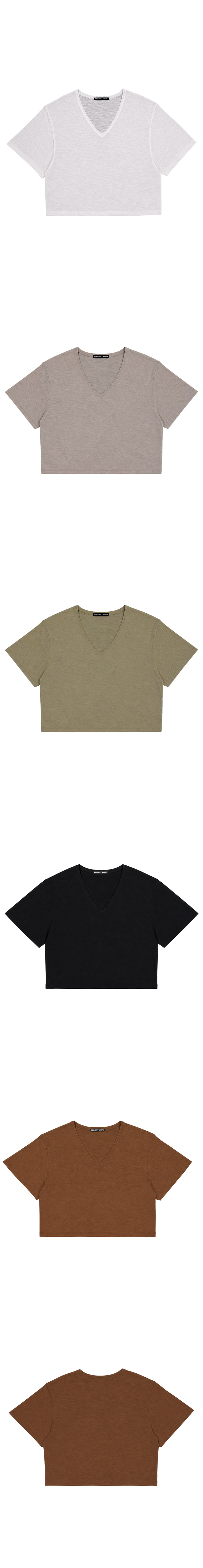 Project Wave - Korean Women Fashion - #womensfashion - Linen Crop Tee - 4