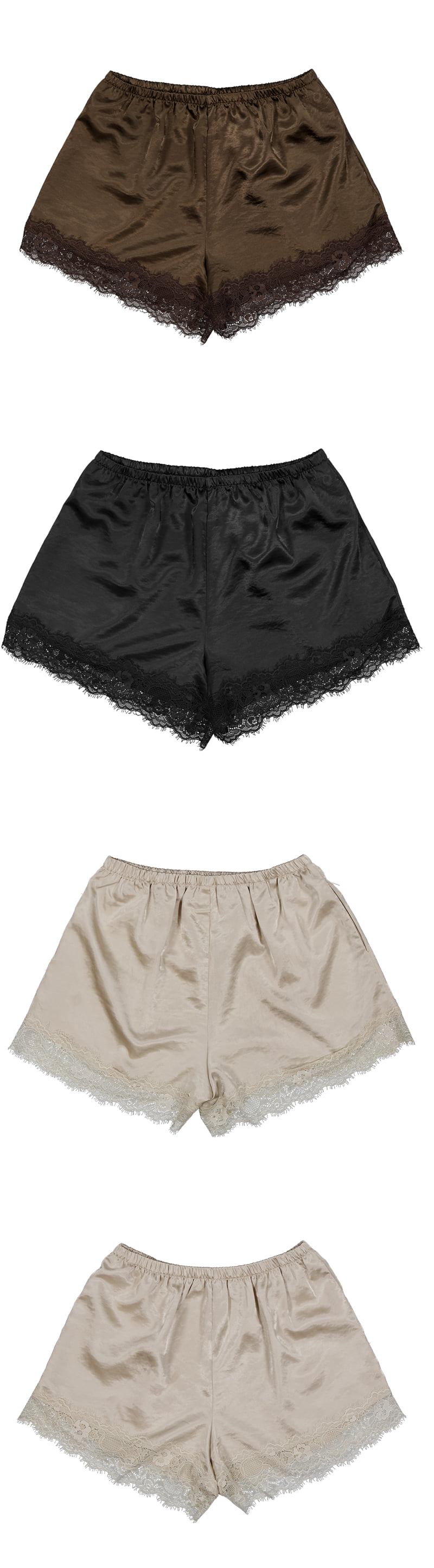 Project Wave - Korean Women Fashion - #womensfashion - Awesome Satin Lace Pant - 5